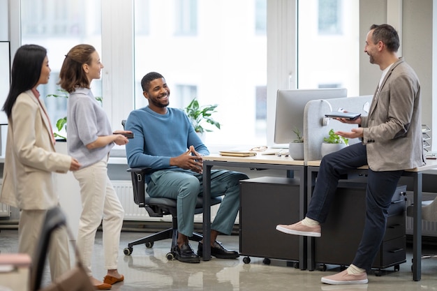 Group of people at an office 