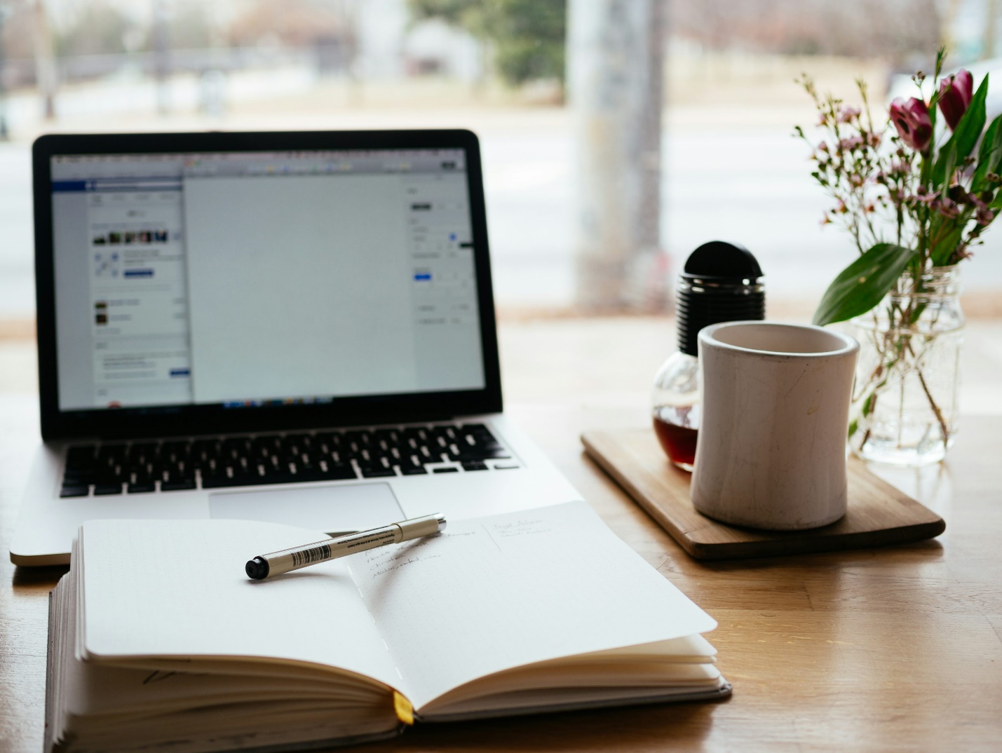 An empty notebook for writing an online doctor’s note for school