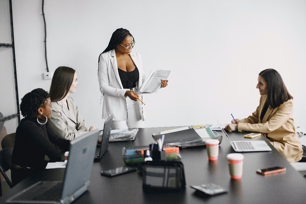 Women having a meeting 