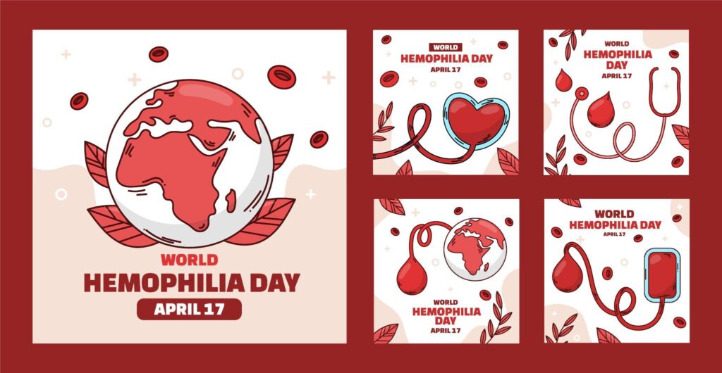 A Hemophilia Awareness Day poster.