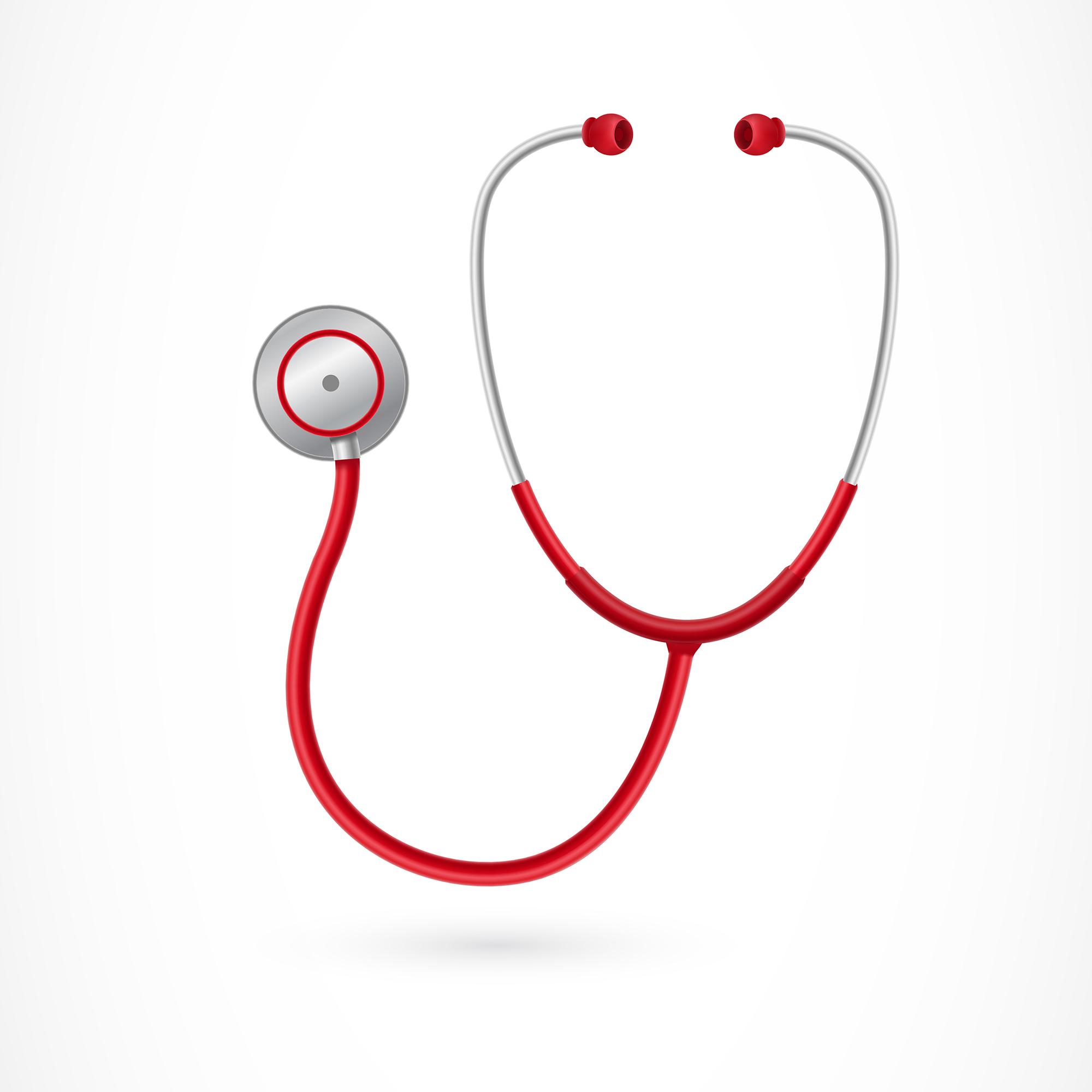 Illustration of a stethoscope