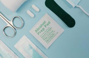 Essentials for managing a wound. 