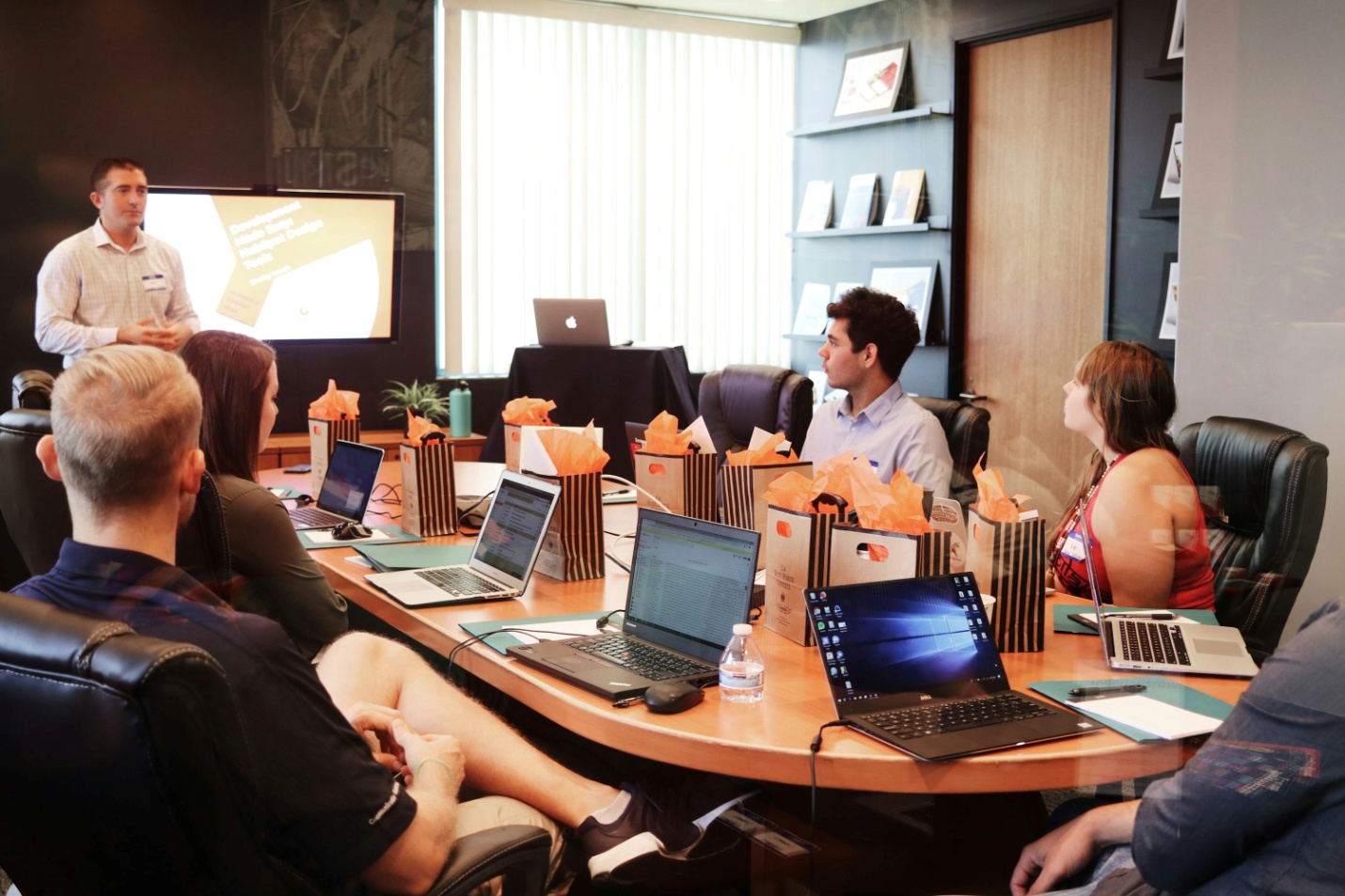People meeting at an office