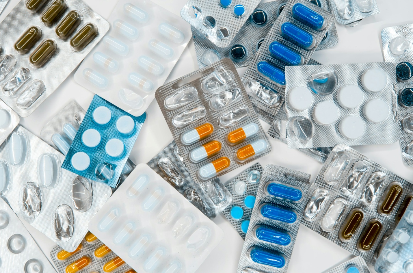 A pile of pills and medicines